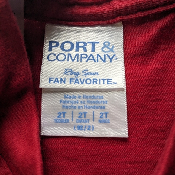 Toddler Christmas T-shirt. Size 2T. Red.Port and Company - Picture 2 of 4